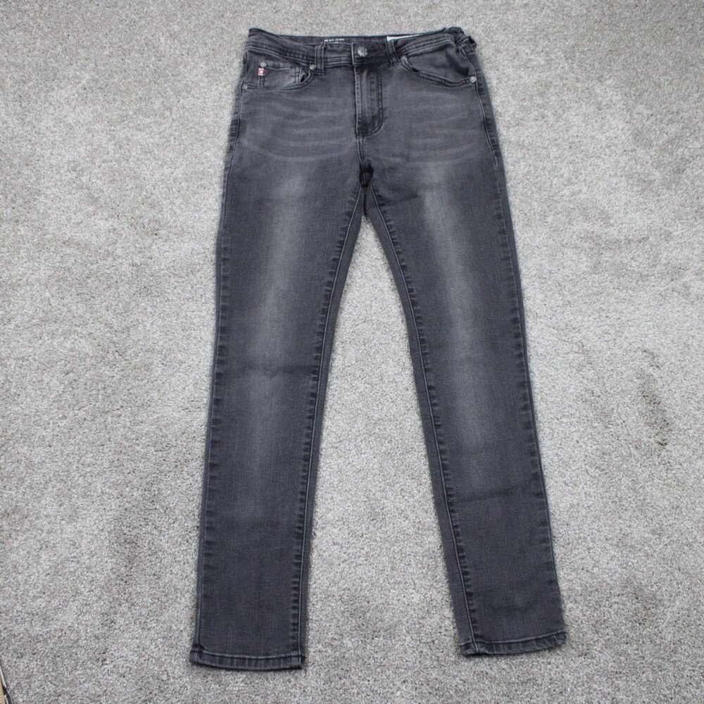 AG Adriano Goldschmied The Kinston Jeans Girls size 12 Black Slim Skinny Denim